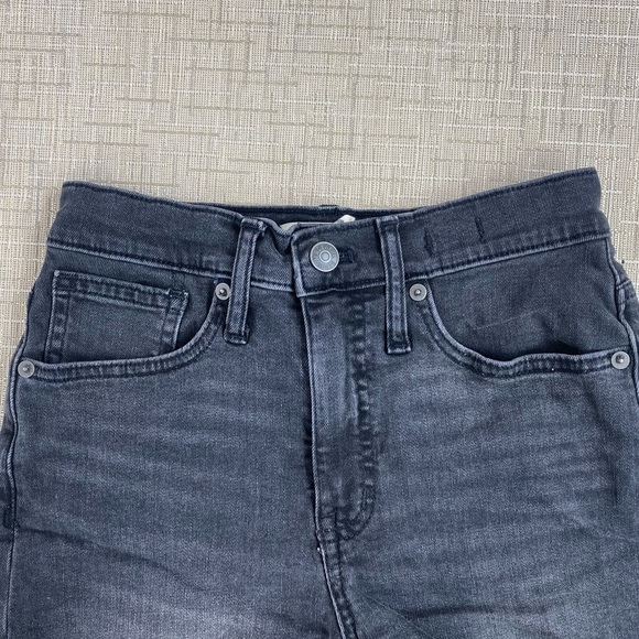 Madewell Women’s Black High-Rise Denim Shorts‎ Sz 24 - Picture 3 of 11